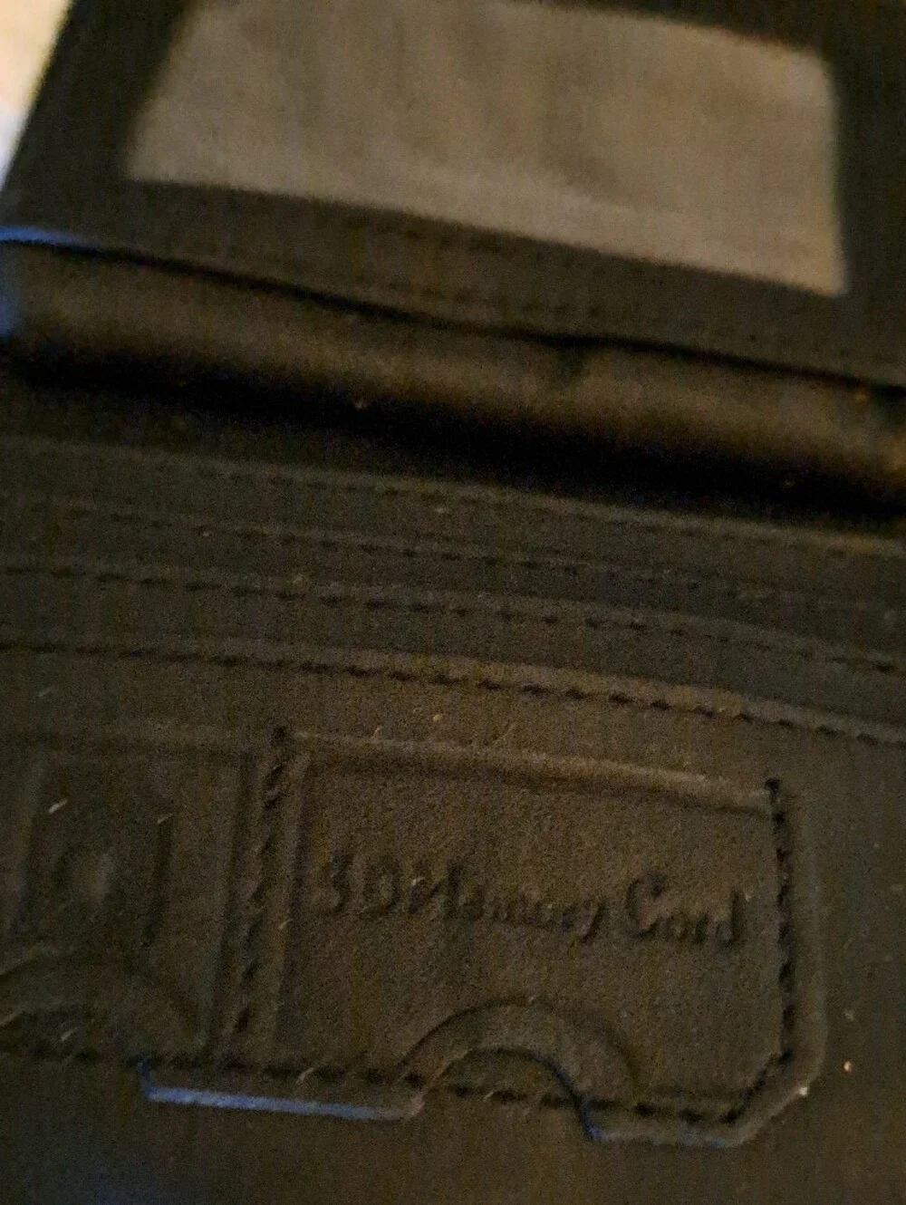 Black Leather Men’s Wallet  Or Womens W/chain (Humperpaul)